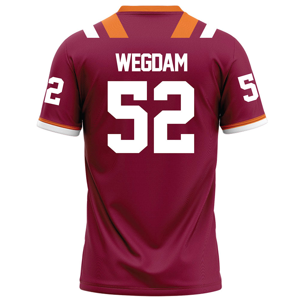 Virginia Tech - NCAA Football : Buddy Wegdam - Maroon Football Jersey-1