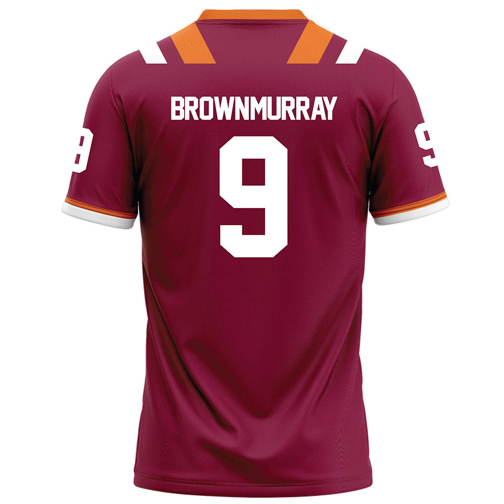 Virginia Tech - NCAA Football : Isaiah Brown-Murray - Maroon Football Jersey-1