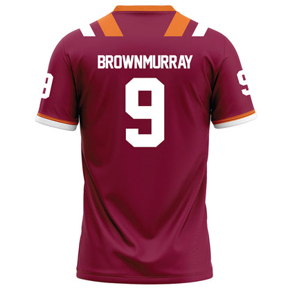Virginia Tech - NCAA Football : Isaiah Brown-Murray - Maroon Football Jersey-1