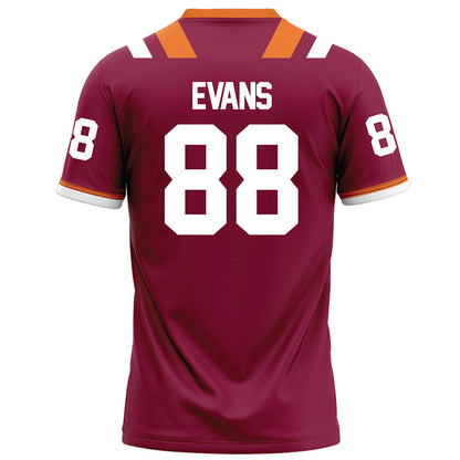 Virginia Tech - NCAA Football : Christian Evans - Maroon Football Jersey-1