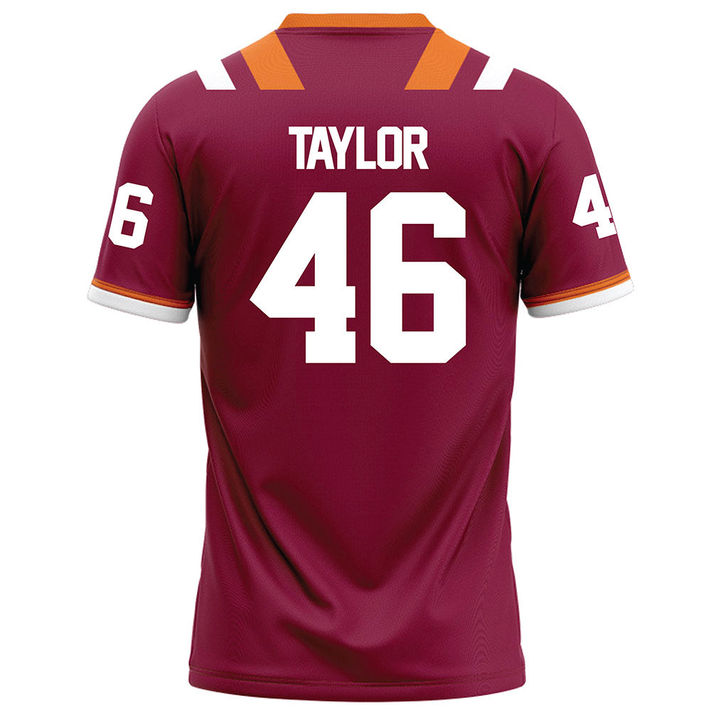 Virginia Tech - NCAA Football : Darius Taylor - Maroon Football Jersey-1