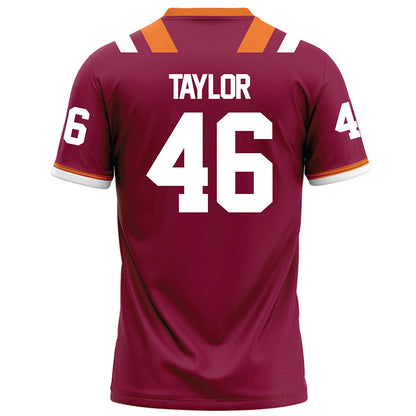 Virginia Tech - NCAA Football : Darius Taylor - Maroon Football Jersey-1