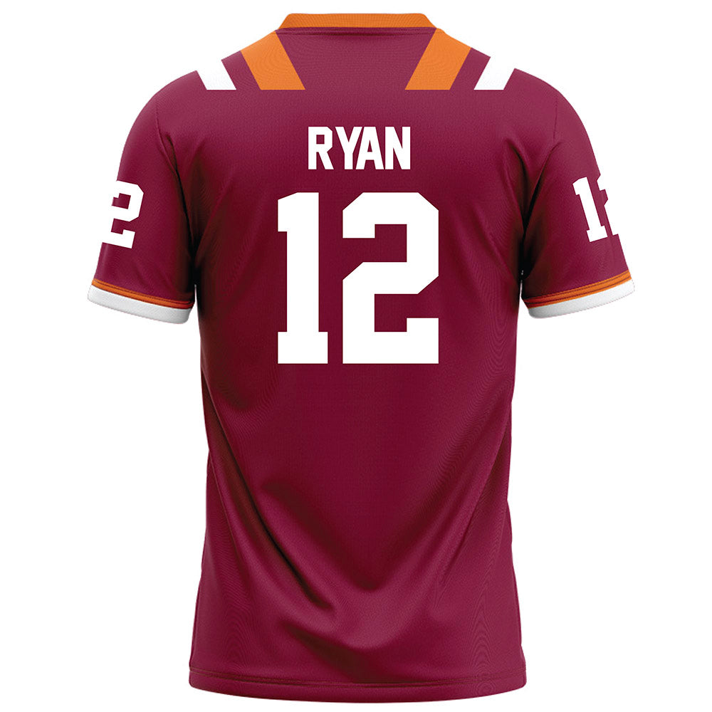 Virginia Tech - NCAA Football : Kelden Ryan - Maroon Football Jersey-1