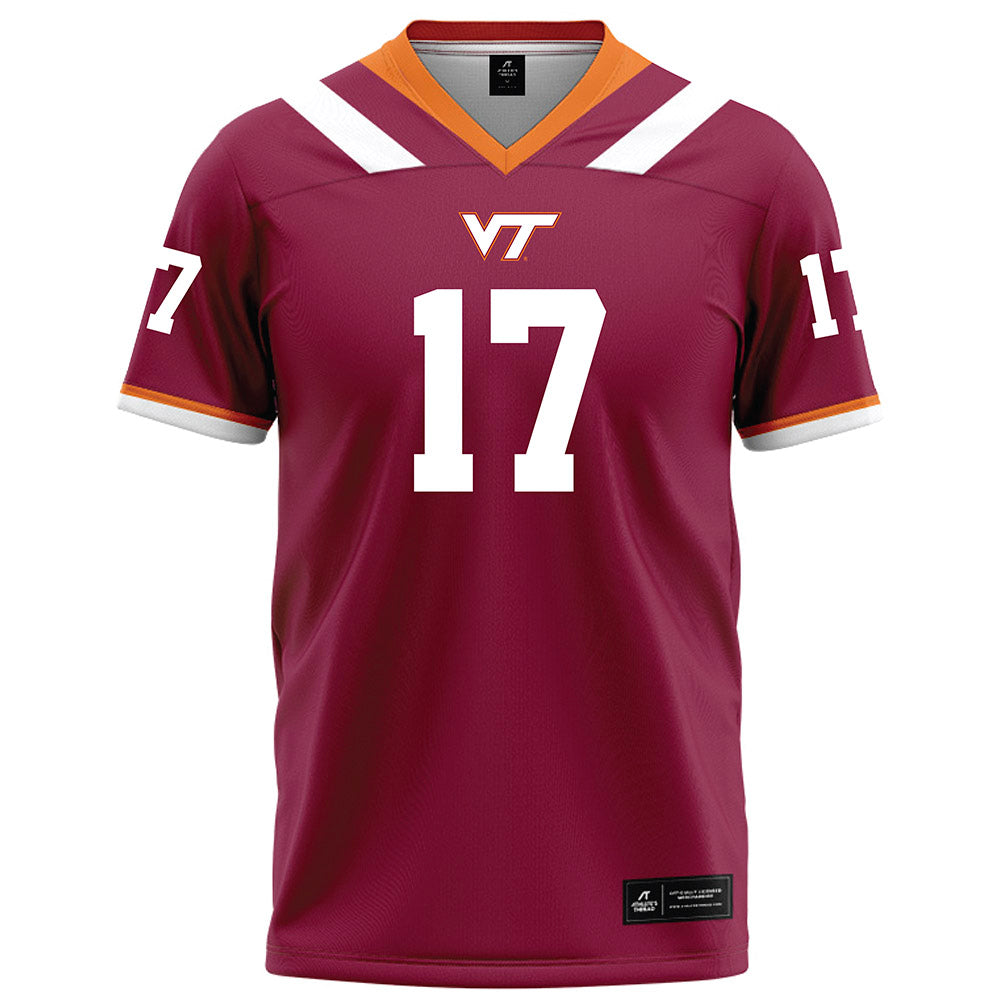 Virginia Tech - NCAA Football : Ethan Grunkemeyer - Maroon Football Jersey-0