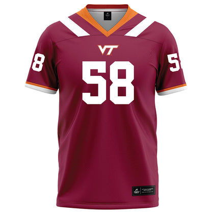 Virginia Tech - NCAA Football : Roseby Lubintus - Maroon Football Jersey-0