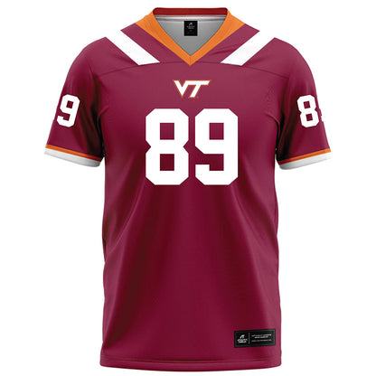 Virginia Tech - NCAA Football : Hudson Zell - Maroon Football Jersey-0