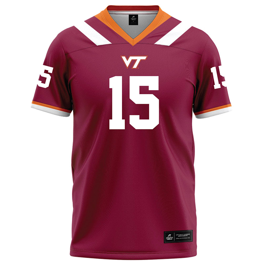 Virginia Tech - NCAA Football : Brennan Johnson - Maroon Football Jersey-0