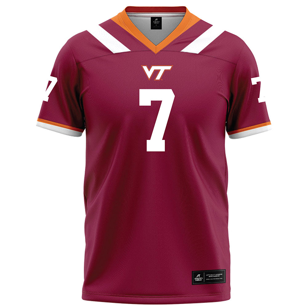 Virginia Tech - NCAA Football : Chanz Wiggins - Maroon Football Jersey-0