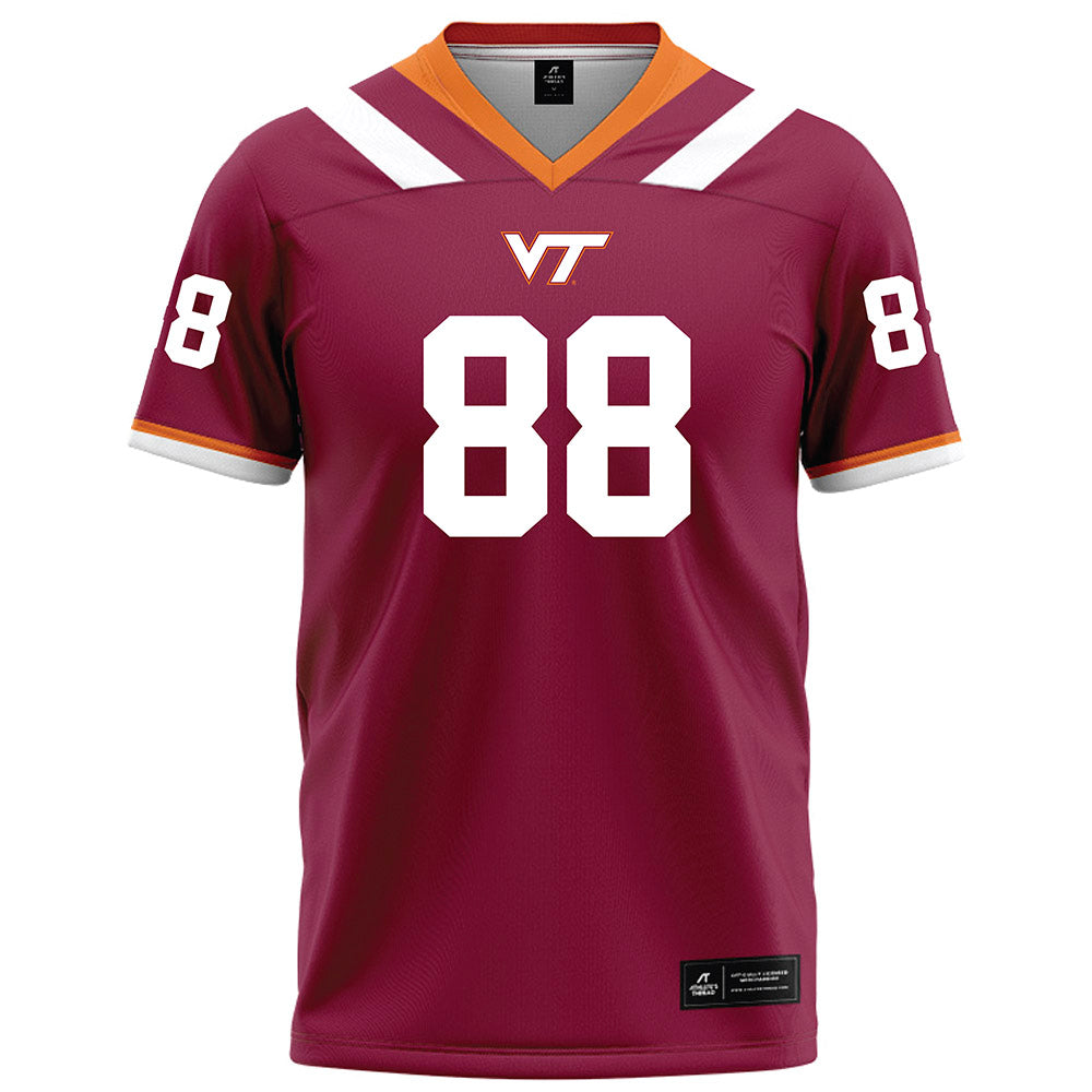 Virginia Tech - NCAA Football : Christian Evans - Maroon Football Jersey-0