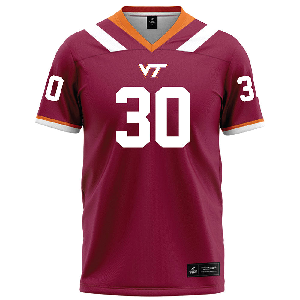 Virginia Tech - NCAA Football : Curtis Jones Jr - Maroon Football Jersey-0