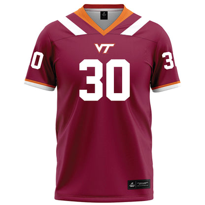 Virginia Tech - NCAA Football : Curtis Jones Jr - Maroon Football Jersey-0