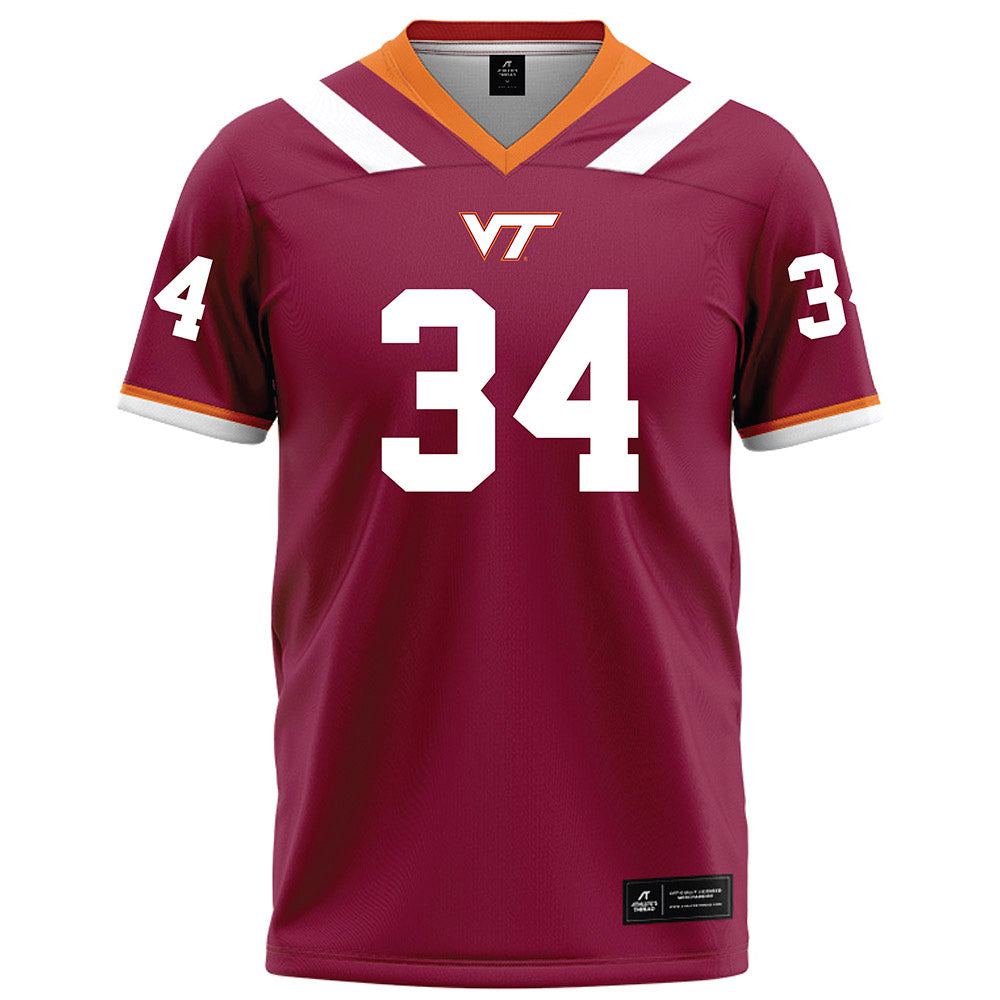 Virginia Tech - NCAA Football : Cortez Harris - Maroon Football Jersey-0