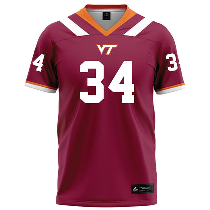 Virginia Tech - NCAA Football : Cortez Harris - Maroon Football Jersey-0