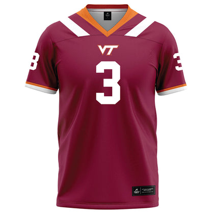 Virginia Tech - NCAA Football : Kaleb Spencer - Maroon Football Jersey-0