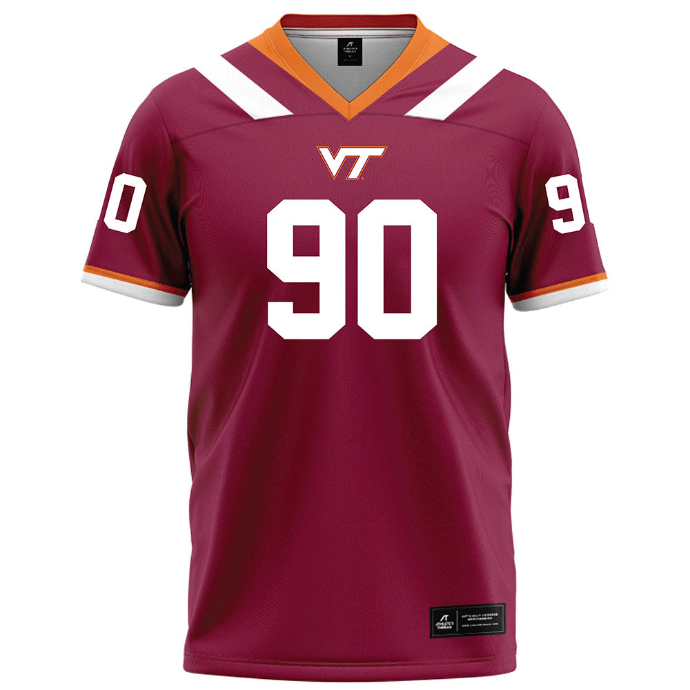 Virginia Tech - NCAA Football : Andrew Hanchuk - Maroon Football Jersey-0