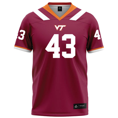 Virginia Tech - NCAA Football : Josh Jones - Maroon Football Jersey-0