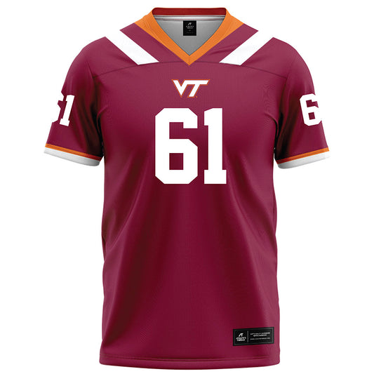 Virginia Tech - NCAA Football : Justin Bell - Maroon Football Jersey-0