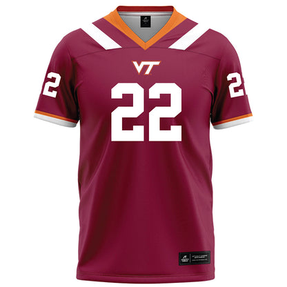 Virginia Tech - NCAA Football : Bryce Baker - Maroon Football Jersey-0