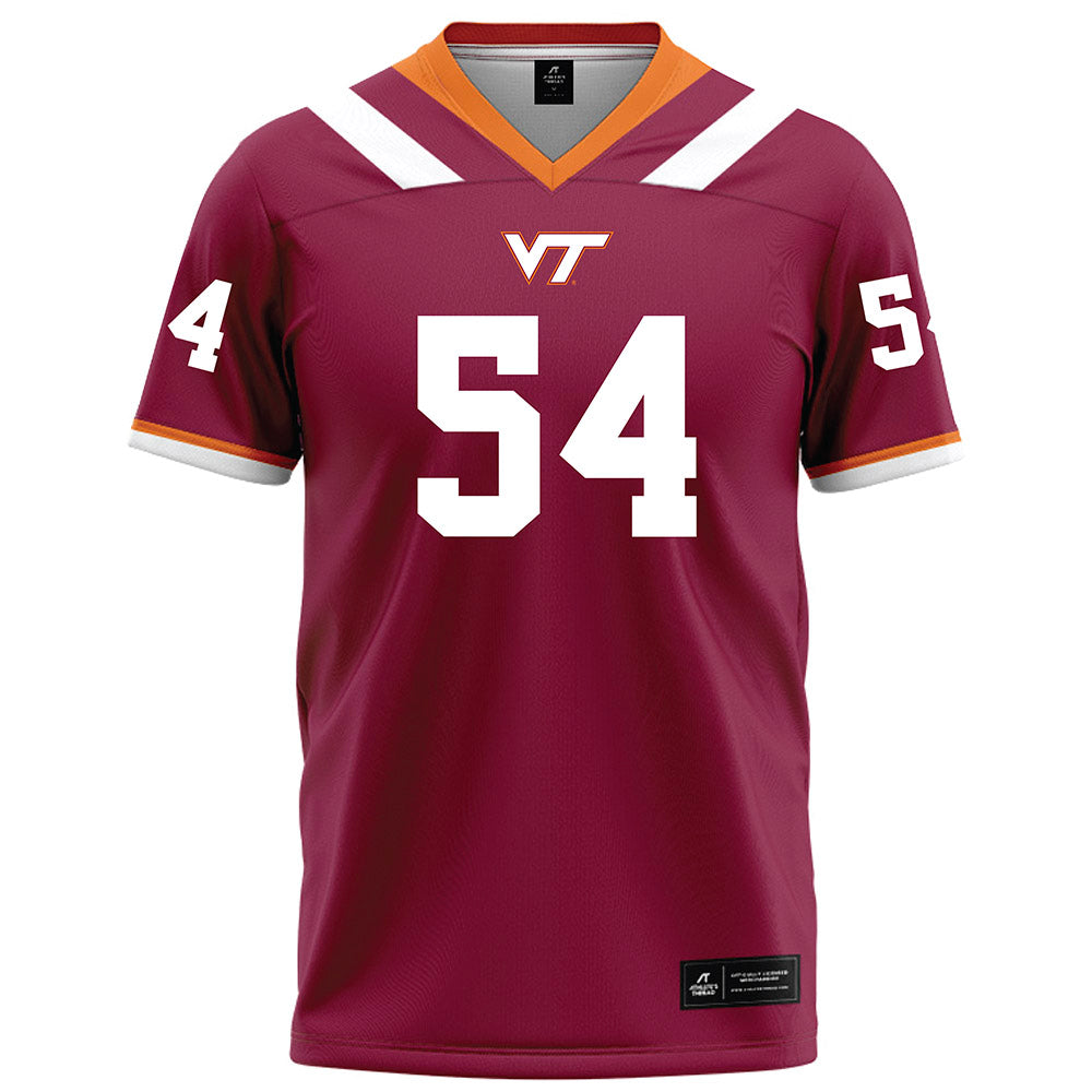 Virginia Tech - NCAA Football : Grant Karczewski - Maroon Football Jersey-0
