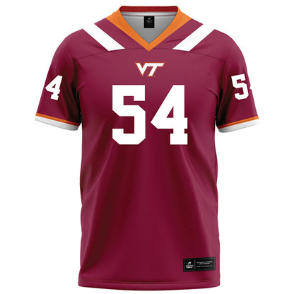 Virginia Tech - NCAA Football : Grant Karczewski - Maroon Football Jersey-0