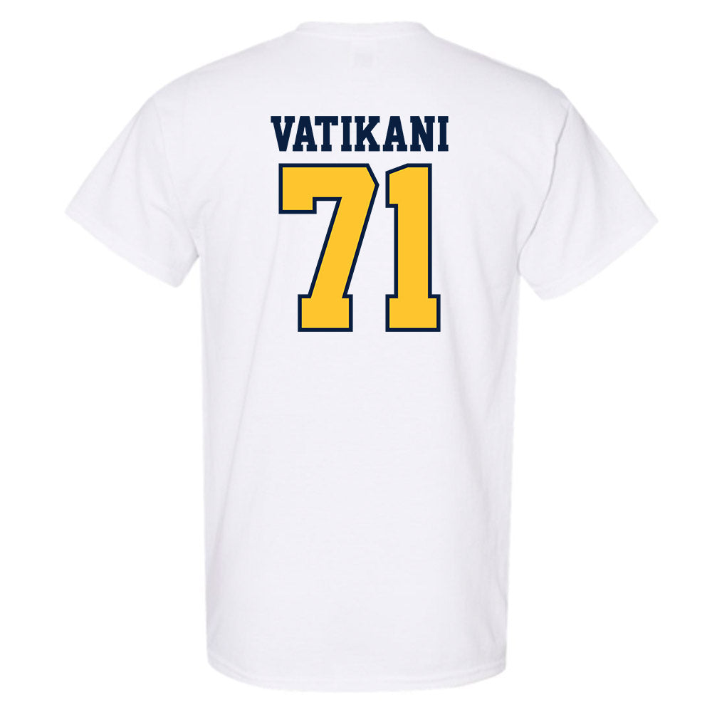 UC Berkeley - NCAA Football : Sioape Vatikani - Sports Shersey T-Shirt-1