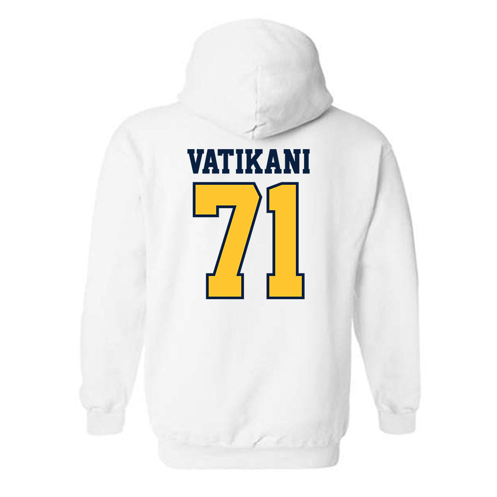 UC Berkeley - NCAA Football : Sioape Vatikani - Sports Shersey Hooded Sweatshirt-1
