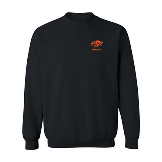 Oklahoma State - NCAA Wrestling : Dean Hamiti - Fashion Shersey Crewneck Sweatshirt-0