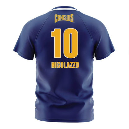 Canisius - NCAA Men's Soccer : Romero Nicolazzo - Navy Soccer Jersey-1