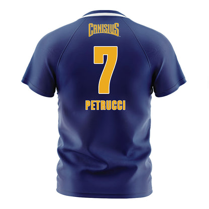 Canisius - NCAA Men's Soccer : Mason Petrucci - Navy Soccer Jersey-1