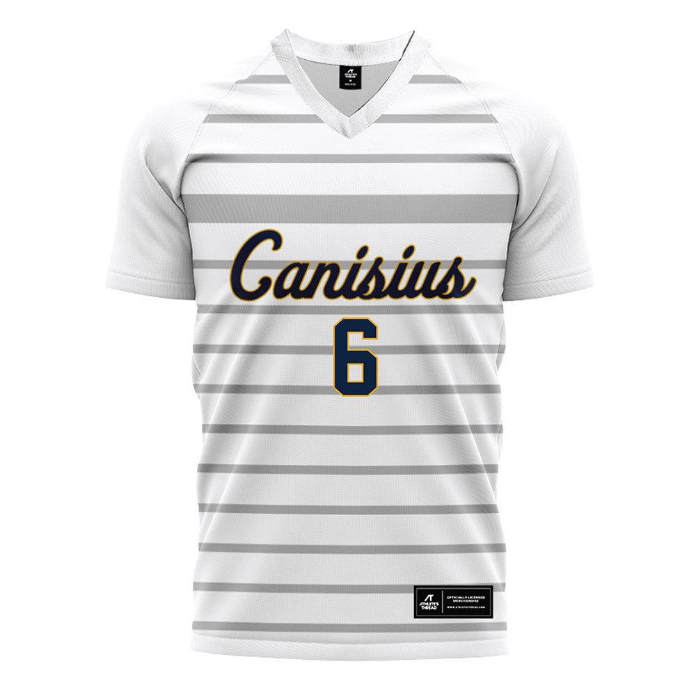 Canisius - NCAA Men's Soccer : AJ Zarcone - White Soccer Jersey