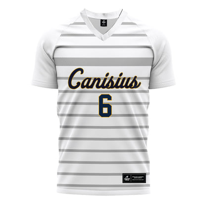 Canisius - NCAA Men's Soccer : AJ Zarcone - White Soccer Jersey