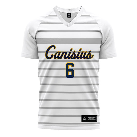 Canisius - NCAA Men's Soccer : AJ Zarcone - White Soccer Jersey