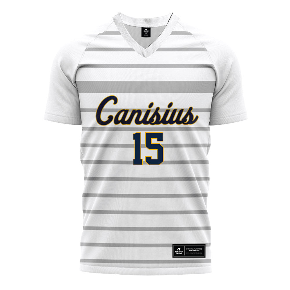 Canisius - NCAA Men's Soccer : Kiryl Dubins - White Soccer Jersey-0