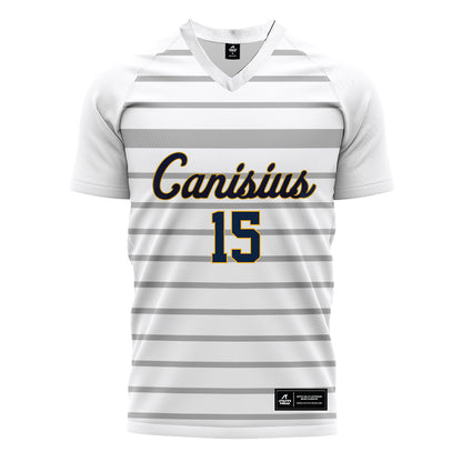 Canisius - NCAA Men's Soccer : Kiryl Dubins - White Soccer Jersey-0