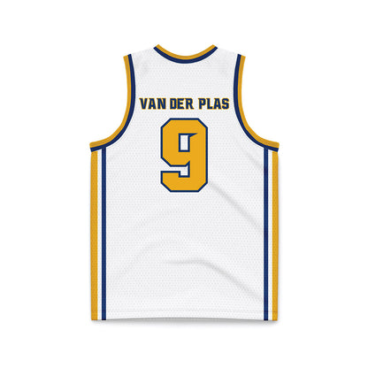 Canisius - NCAA Men's Basketball : Evan van der Plas - White Basketball Jersey-1