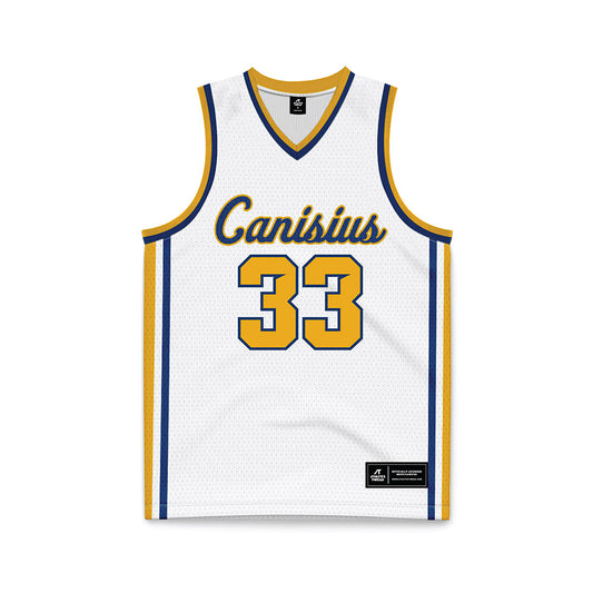 Canisius - NCAA Men's Basketball : Michael Wilson - White Basketball Jersey-0