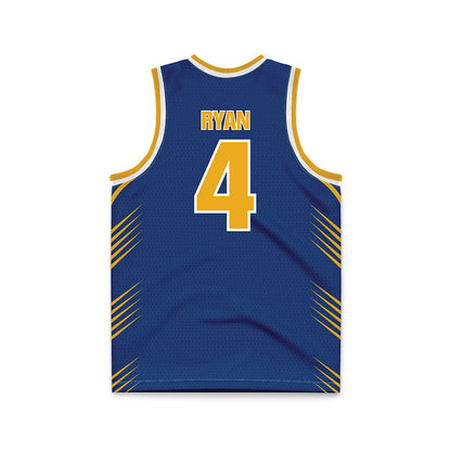 Canisius - NCAA Men's Basketball : Preist Ryan - Navy Basketball Jersey-1
