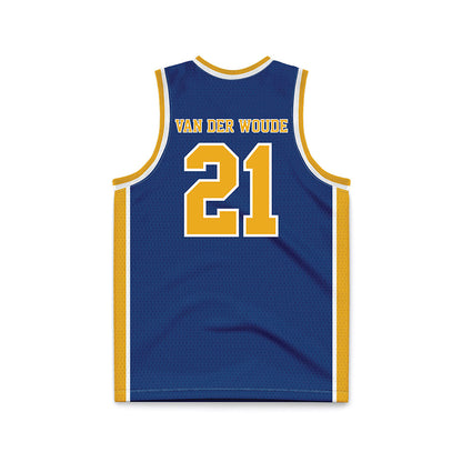 Canisius - NCAA Women's Basketball : Evie Van der Woude - Navy Basketball Jersey-1