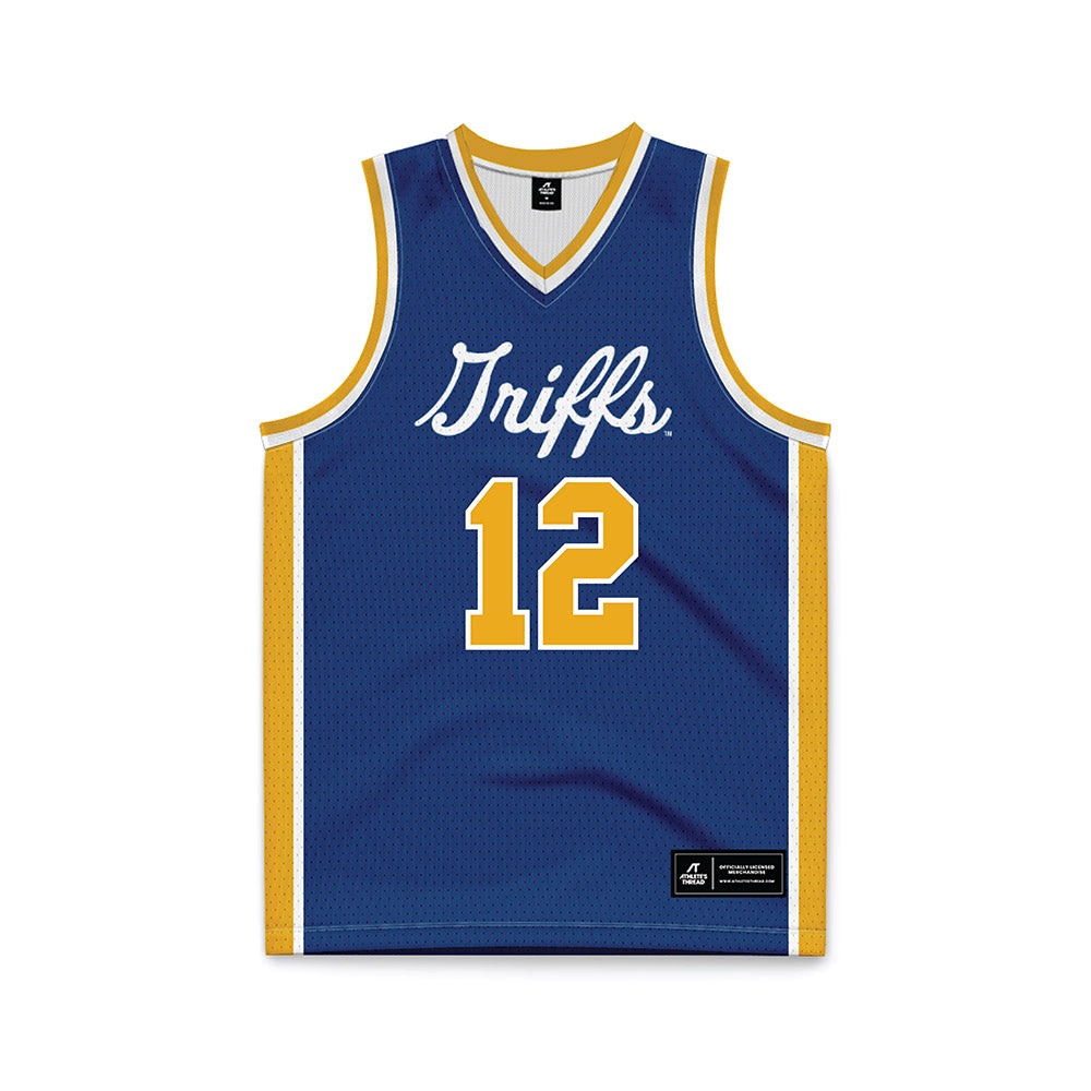 Canisius - NCAA Women's Basketball : Saige Randolph - Navy Basketball Jersey-0