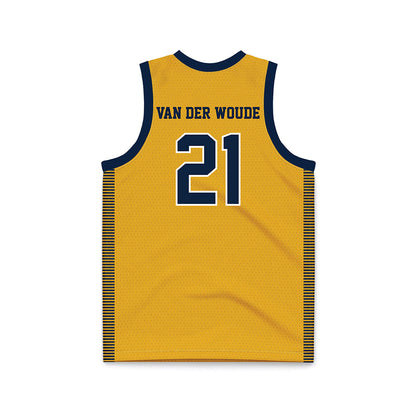 Canisius - NCAA Women's Basketball : Evie Van der Woude - Gold Basketball Jersey-1