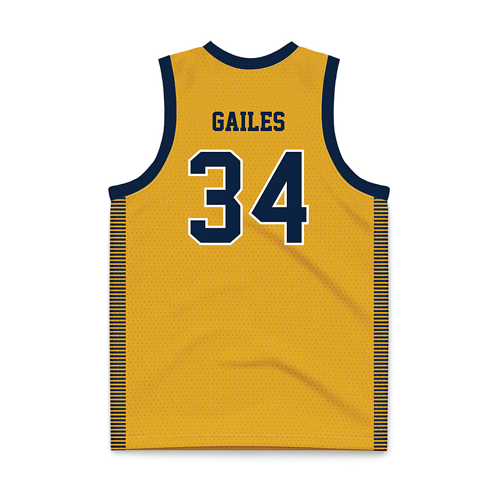 Canisius - NCAA Women's Basketball : Shariah Gailes - Gold Basketball Jersey-1