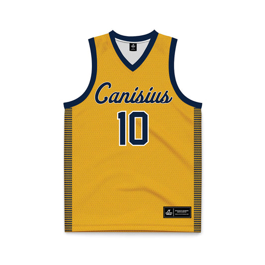 Canisius - NCAA Women's Basketball : Kelsey Bess - Gold Basketball Jersey-0