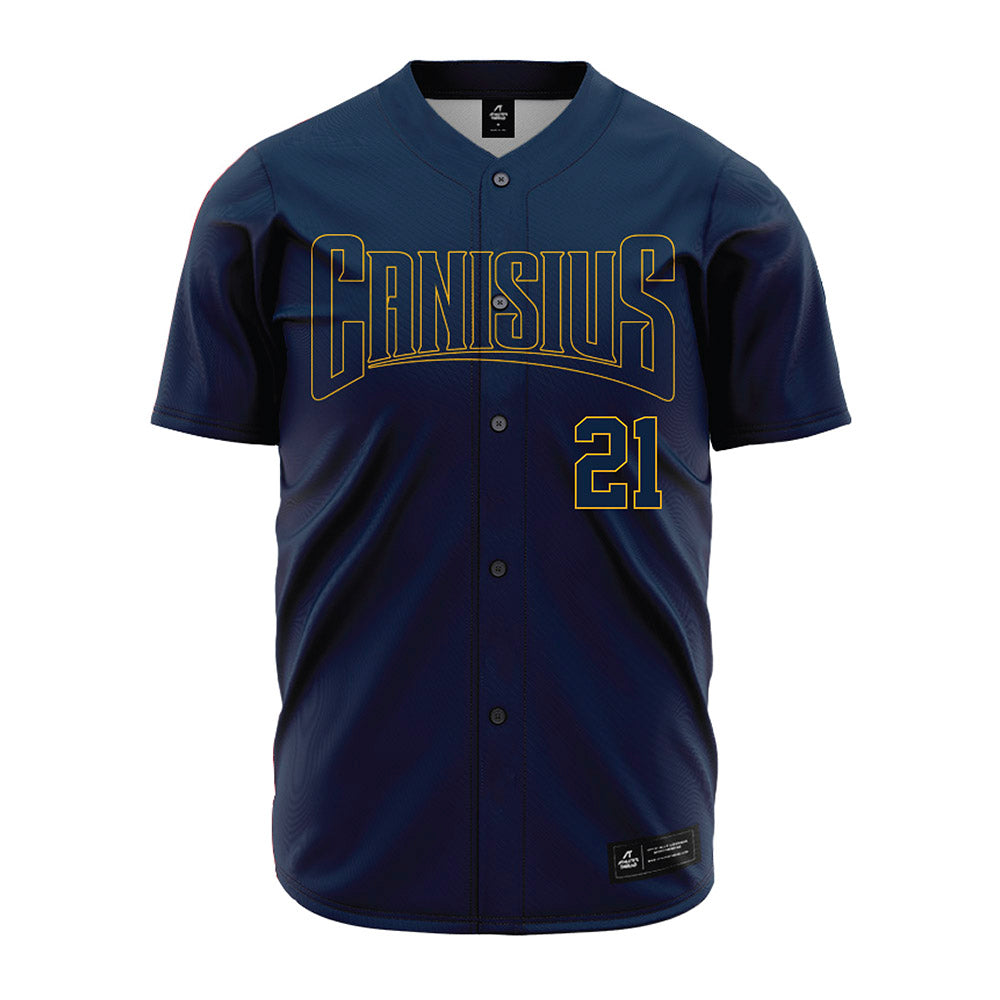 Canisius - NCAA Baseball : Trent Rudge - Navy Jersey-0
