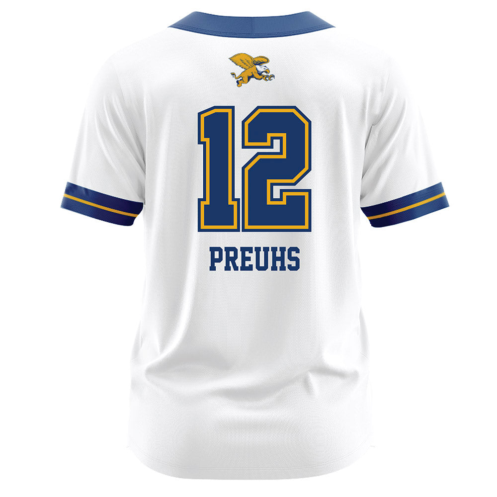 Canisius - NCAA Softball : Mia Preuhs - White Jersey-1