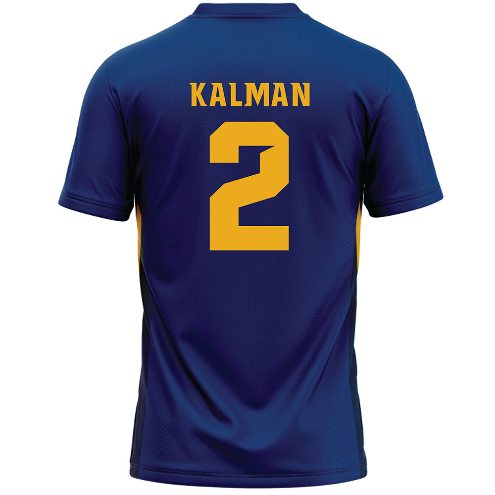Canisius - NCAA Men's Lacrosse : Johnny Kalman - Navy Lacrosse Jersey -1