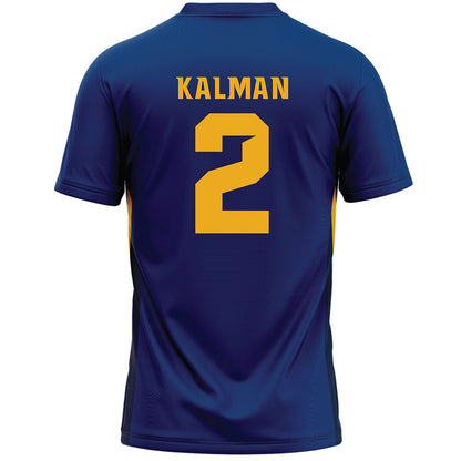Canisius - NCAA Men's Lacrosse : Johnny Kalman - Navy Lacrosse Jersey -1