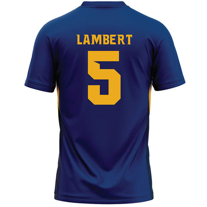 Canisius - NCAA Men's Lacrosse : Jacob Lambert - Navy Lacrosse Jersey -1