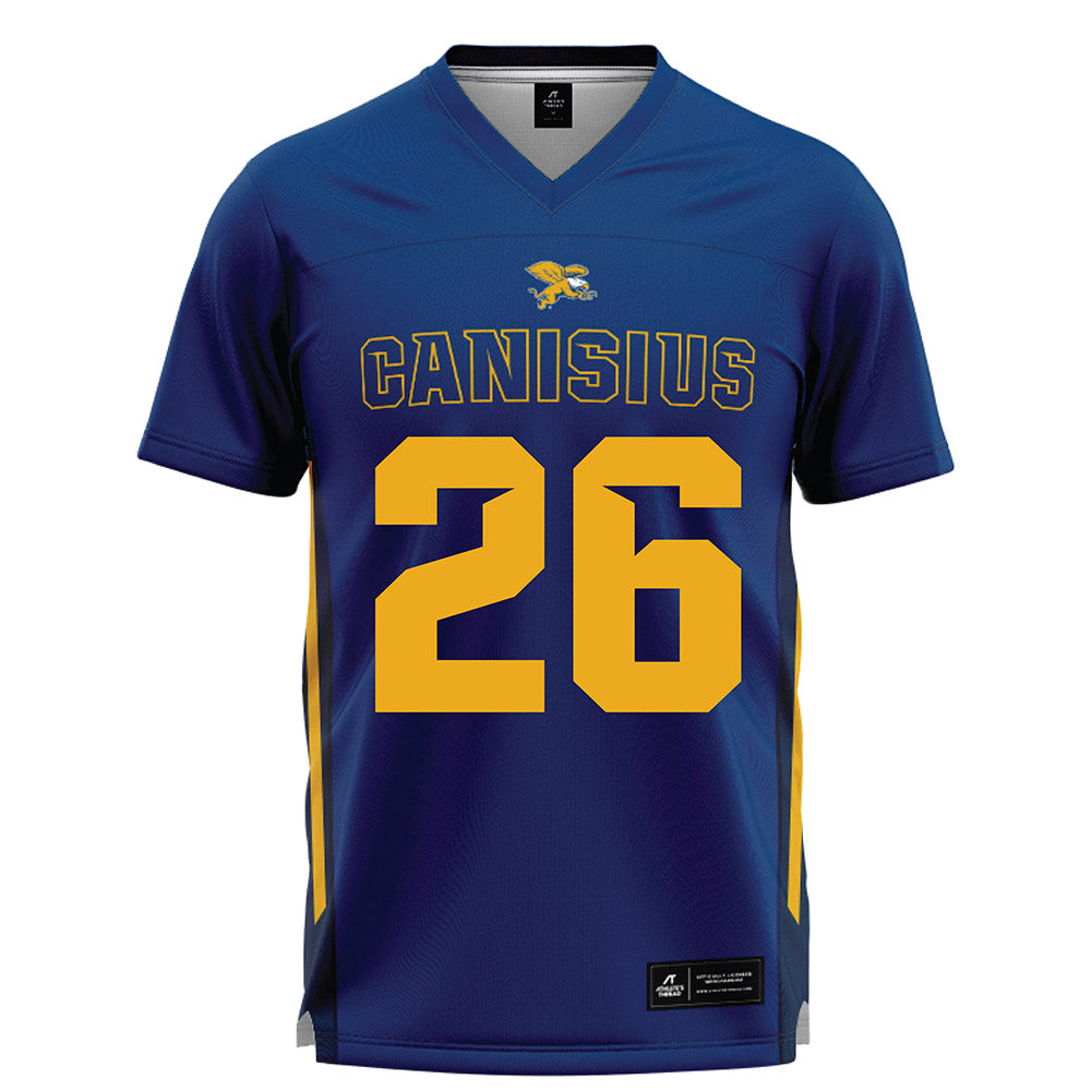 Canisius - NCAA Men's Lacrosse : Shane McDonough - Navy Lacrosse Jersey -0
