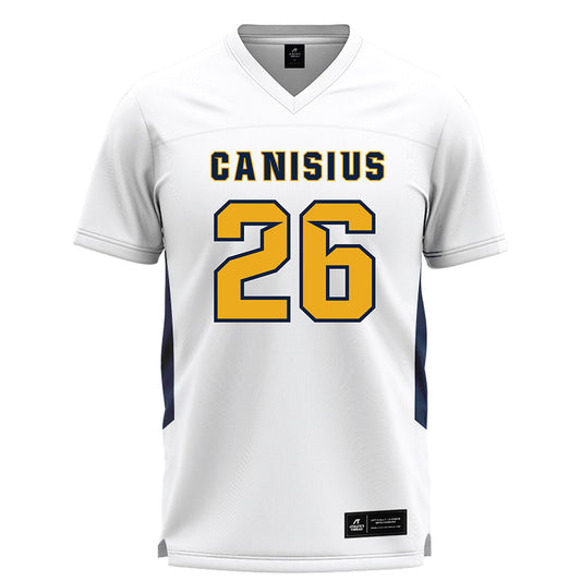 Canisius - NCAA Men's Lacrosse : Shane McDonough - White Lacrosse Jersey -0