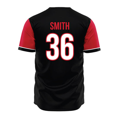 NC State - NCAA Baseball : Jacob Smith - Black Jersey-1